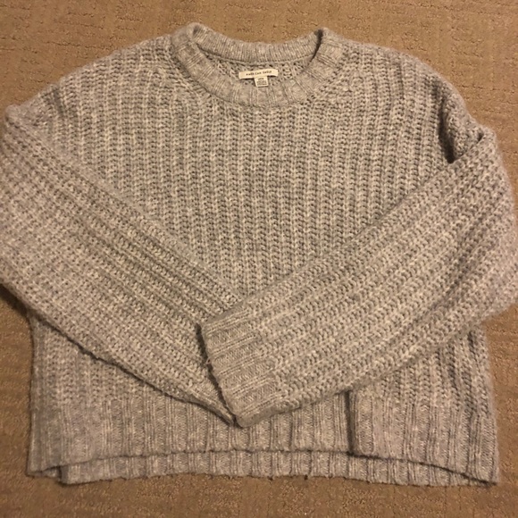American eagle grey knit crew neck - Picture 2 of 3